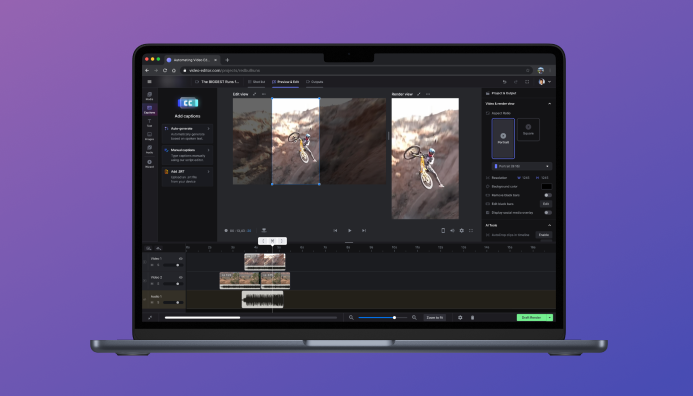 Video editor that leverages AI to reframe YouTube to Reels, at scale.